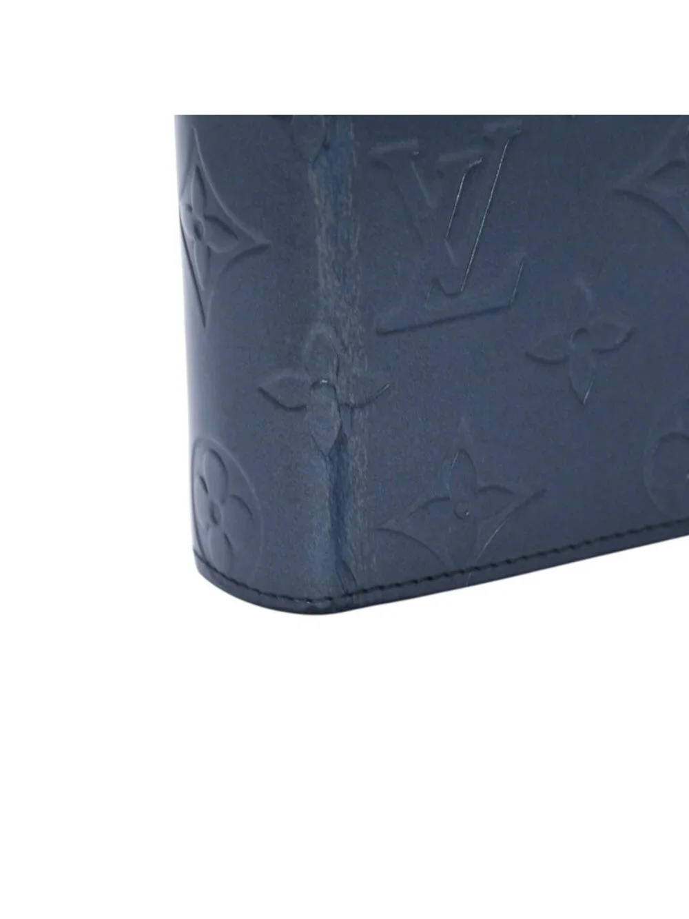 Louis Vuitton Agenda MM Monogram Matte Notebook Cover Metallic Noir Leather